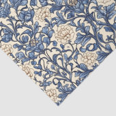 アールヌーボーモリス海軍ブルーとアイボリーパステル 薄葉紙 (詳細)