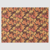 アールヌーボーモリス秋紅葉テラコッタ 薄葉紙 (正面)