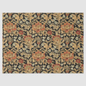 アールヌーボーモリス金ゴールド黒い花 薄葉紙 (正面)