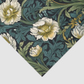 アールヌーボーモリス黄色い白い花パステル 薄葉紙 (詳細)