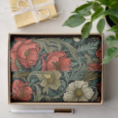 アールヌーボーモリス・テラコッタの花パステルグリーン 薄葉紙 (ギフト)