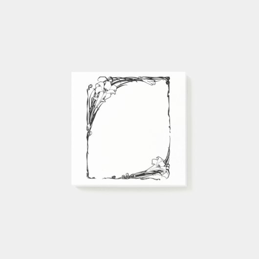 アールヌーボーユリのポスト・イット ポストイット (正面)