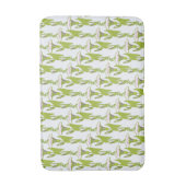 アールヌーボーライトイポモアフローラ壁紙アート バスマット (正面縦)