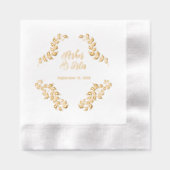 アールヌーボーラグジュアリー結婚ズ 箔ナプキン (正面)