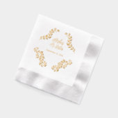 アールヌーボーラグジュアリー結婚ズ 箔ナプキン (左)