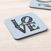 アールヌーボーラブコースターセット コースター (左側)