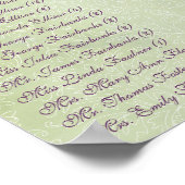 アールヌーボーラブバード結婚ズ ポスター (角)