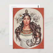 アールヌーボーラプリンセスふんどしタイネカード ポストカード (正面/裏面)