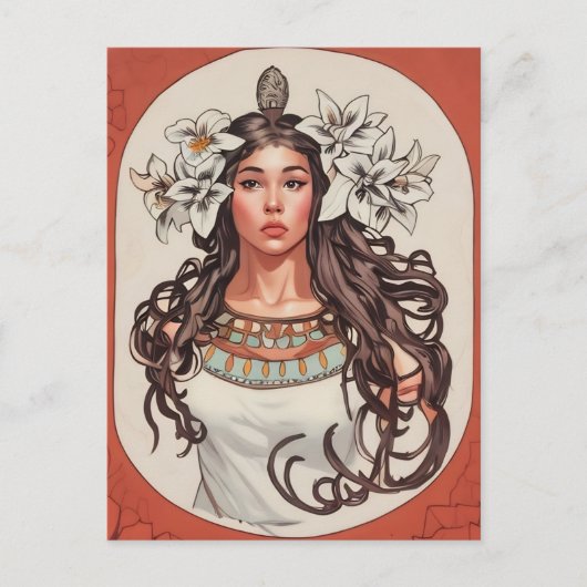 アールヌーボーラプリンセスふんどし詩はがき ポストカード (正面)