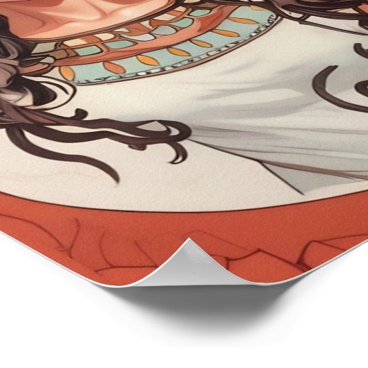 アールヌーボーラプリンセスフンディーン ポスター (角)