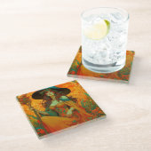 アールヌーボーランマス ガラスコースター (アングル)