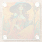 アールヌーボーランマス ガラスコースター (裏面)