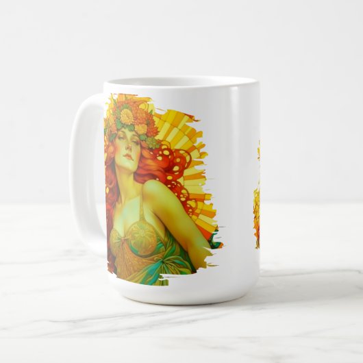 アールヌーボーリサ コーヒーマグカップ (正面左)