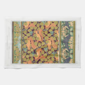 アールヌーボーリス鳥フローラ秋織物芸術 キッチンタオル (横)