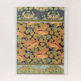 アールヌーボーリス鳥フローラ秋織物芸術 ジグソーパズル