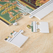 アールヌーボーリス鳥フローラ秋織物芸術 ジグソーパズル (側面)