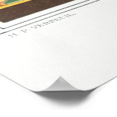 アールヌーボーリス鳥フローラ秋織物芸術 ポスター (角)