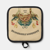 アールヌーボールースター&チキンズファームハウスホーム 鍋敷き (正面)