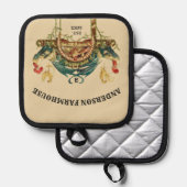 アールヌーボールースター&チキンズファームハウスホーム 鍋敷き (正面/裏面)