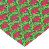 アールヌーボーレッドカーネーションフローラ ショートテーブルランナー (コーナー)