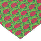 アールヌーボーレッドカーネーションフローラ テーブルクロス (アングル)