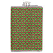 アールヌーボーレッドカーネーションフローラ フラスク (裏面)