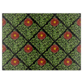 アールヌーボーレッドローズドモーガン カッティングボード (正面)