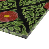 アールヌーボーレッドローズドモーガン カッティングボード (角)