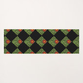 アールヌーボーレッドローズドモーガン ヨガマット (裏面(横))