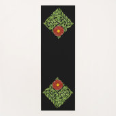 アールヌーボーレッドローズドモーガン ヨガマット (正面)