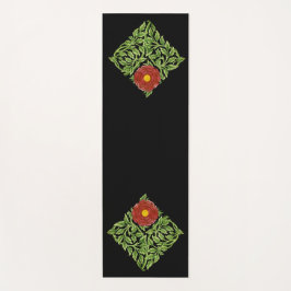 アールヌーボーレッドローズドモーガン ヨガマット