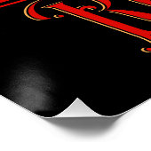 アールヌーボーレッドワイン ポスター (コーナー)