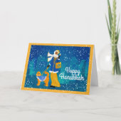 アールヌーボーレディドードルドッグパーソナライズされた シーズンカード (正面)