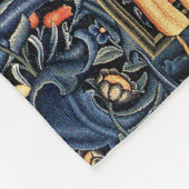 アールヌーボーレディフラワーバードラビットフリースブランケット フリースブランケット (角)