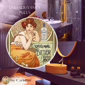 アールヌーボーレディーウィズビターズボトル セラミックノブ