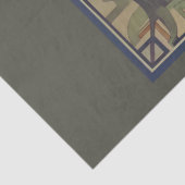 アールヌーボーレディーウェイティングデコページ紙 薄葉紙 (詳細)