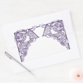 アールヌーボーレディースカスタマイズ 長方形シール (封筒)