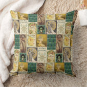 アールヌーボーレディースクッション クッション (ブランケット)