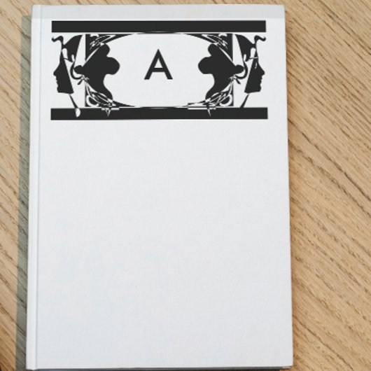 アールヌーボーレディースシルエットモノグラム 便箋