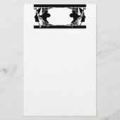 アールヌーボーレディースシルエット 便箋 (正面)