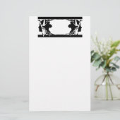 アールヌーボーレディースシルエット 便箋 (スタンド正面)