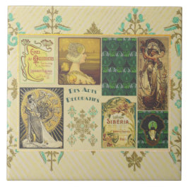 アールヌーボーレディースセラミックタイル タイル