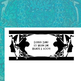 アールヌーボーレディースフレーム ラバースタンプ