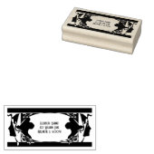 アールヌーボーレディースフレーム ラバースタンプ (押印)