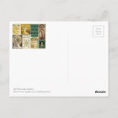 アールヌーボーレディースポストカード ポストカード (裏面)