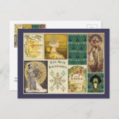 アールヌーボーレディース ポストカード (正面/裏面)