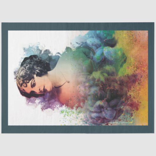 アールヌーボーレディ13デコページティッシュペーパー 薄葉紙 (正面)