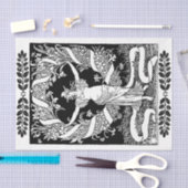 アールヌーボーレディ17デコページティッシュペーパー 薄葉紙 (クラフト)