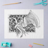 アールヌーボーレディ18デコページティッシュペーパー 薄葉紙 (クラフト)