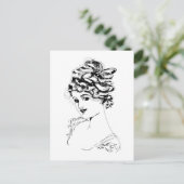 アールヌーボーレディ1917ファインアート ポストカード (スタンド正面)